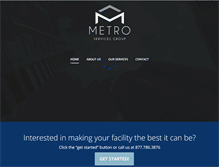 Tablet Screenshot of metroservices.com